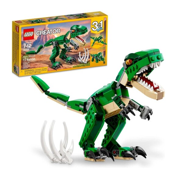 NEW LEGO Creator 3-in-1 Lego Dinosaurs 31058 T Rex, Triceratops, Pterodactyl T-R - Picture 5 of 12